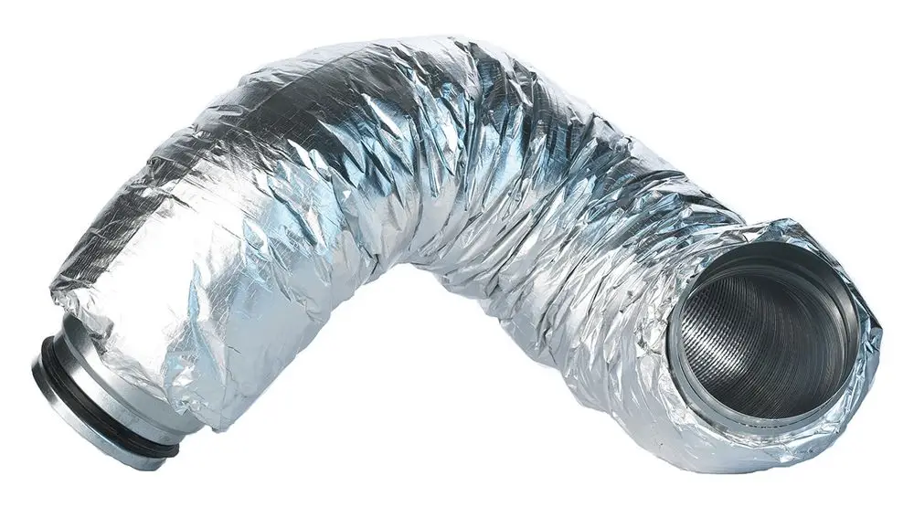 Flexibler Schalldämpfer mit gewellter Oberfläche, geeignet für Luft- oder Abgasanwendungen. Bitte beachten Sie, dass das Produkt von Vaillant ist.
